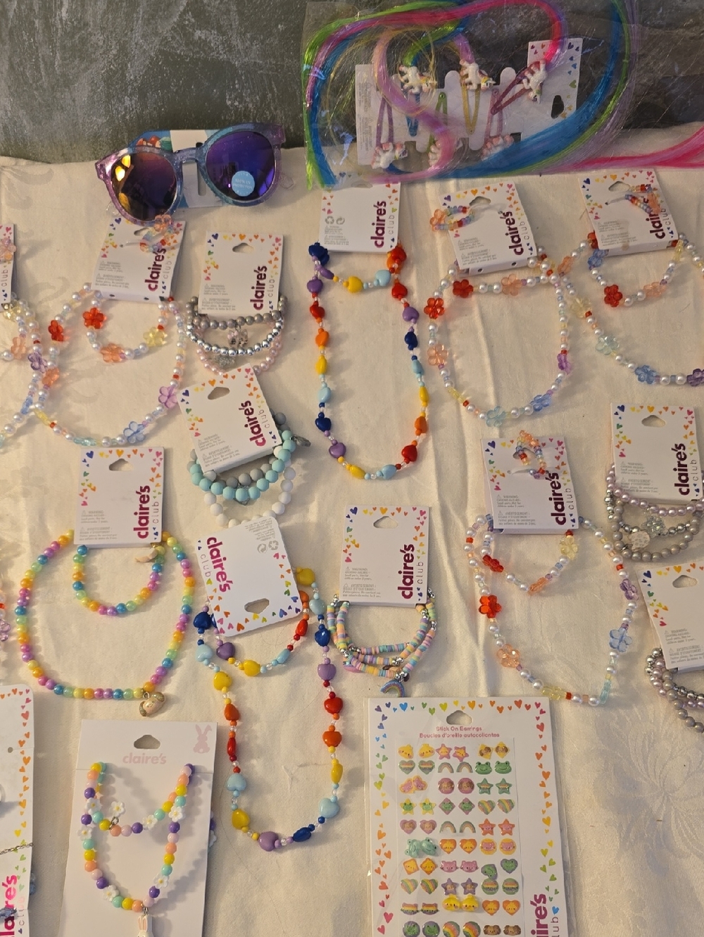23 Claire's Kids Multicolor Beaded Necklace and Bracelet Set - And More New - Picture 3 of 9